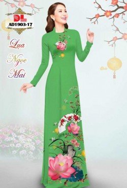 Vải áo dài hoa sen 1903 AD 1903